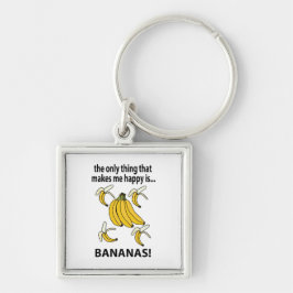 Llavero Bananas divertidas con frutas bananas
