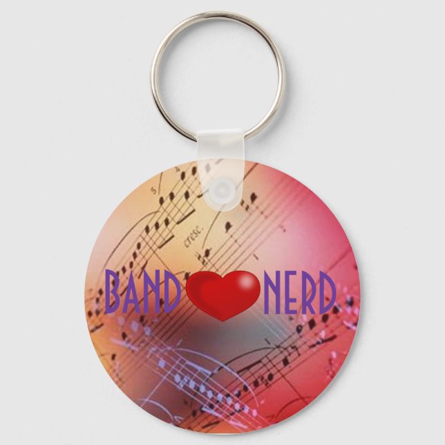 Llavero Banda *corazón* Nerd Keychain (Anverso)