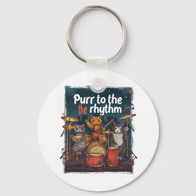 Llavero Banda de gato Rockin (Anverso)