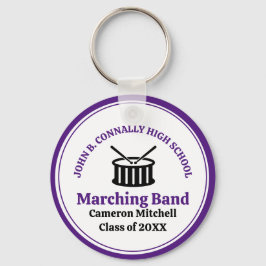 Llavero Banda de marcha Purple High School personalizada