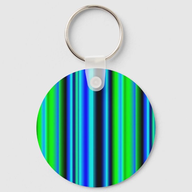 Llavero Bandas de arco iris verde azul (Anverso)