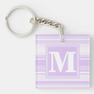 Llavero Bandas de lilac monogramo