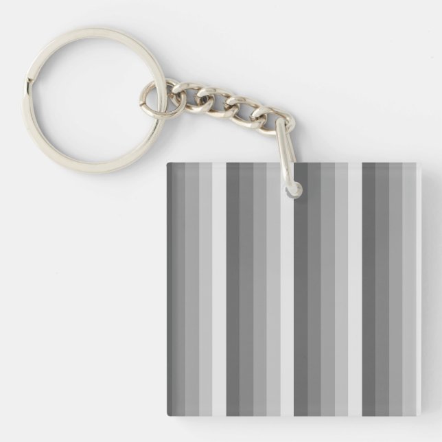 Llavero Bandas de sombra gris (Frente)