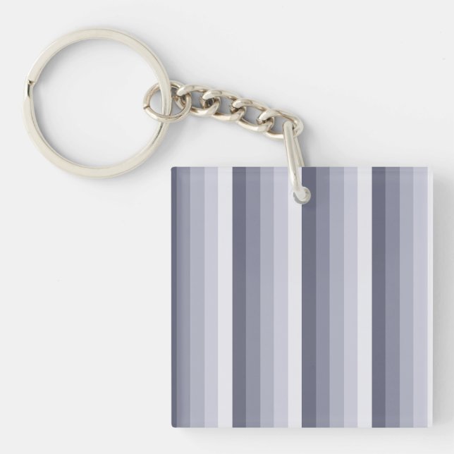 Llavero Bandas de sombra gris azul (Frente)