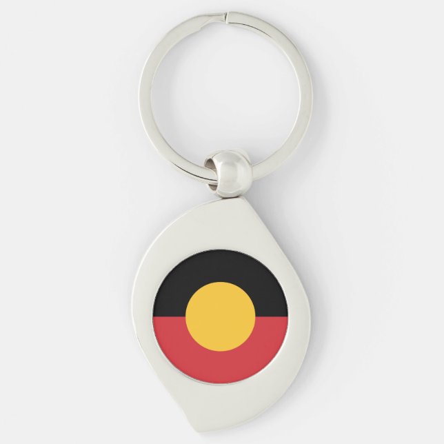 Llavero Bandera aborigen australiana (Anverso)
