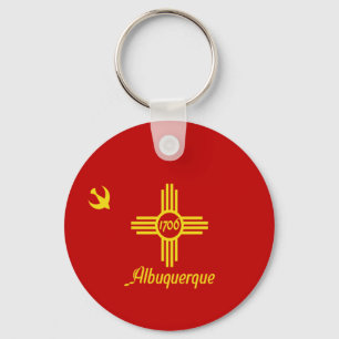 Llavero Bandera Albuquerque (Nuevo México) Keychain