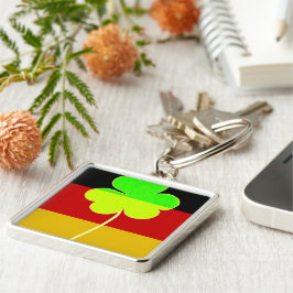 Llavero Bandera alemana irlandesa Shamrock Clover St. Patr