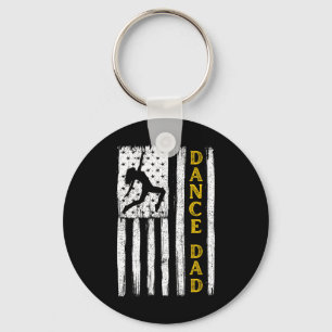 Llavero Bandera amarilla de porristas para papá bailarín