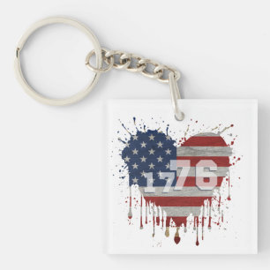 Llavero Bandera Americana 1776
