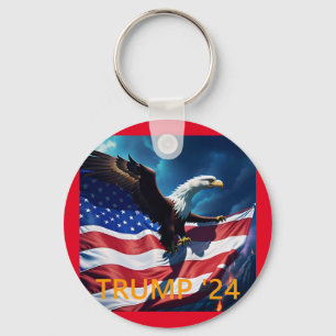 Llavero Bandera Americana Águila Americana TRUMP 2024