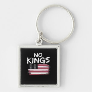 Llavero Bandera Americana al Revés Distressed No Kings Lon