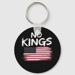 Llavero Bandera Americana al Revés Distressed No Kings Lon
