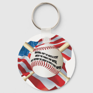 Llavero Bandera Americana Béisbol