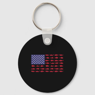 Llavero Bandera Americana Byss Fishing Niño Chico Joven Mu