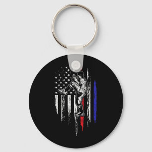 Llavero Bandera Americana De Béisbol Lanzador Usa Lanzamie