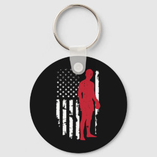 Llavero Bandera Americana De Boxeo Kickboxing Patriótico 4