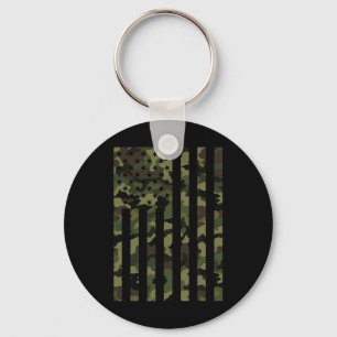 Llavero Bandera Americana De Camuflaje Usa Hombres Chicos