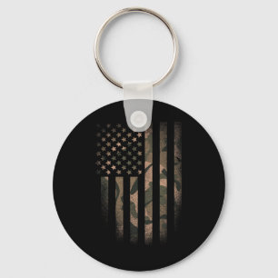 Llavero Bandera Americana De Camuflaje Usa Táctico Militar