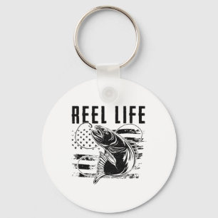 Llavero Bandera Americana de Grunge Hook Merch de Pescador