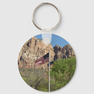 Llavero Bandera Americana en Zion National Park II