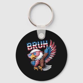Llavero Bandera Americana Hermano Dabbing Águila Patriótic