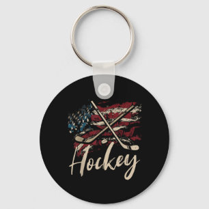 Llavero Bandera Americana Hockey 4 De Julio Patriótico Dep