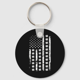 Llavero Bandera Americana Huevo Comida Usa Patriotismo Amo