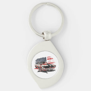 Llavero Bandera Americana Patriota 