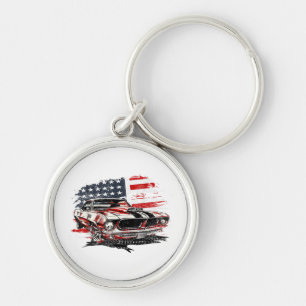 Llavero Bandera Americana Patriótica