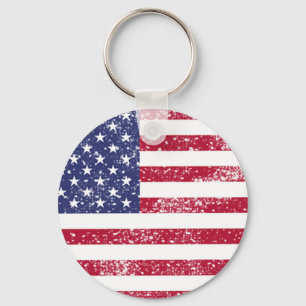 Llavero Bandera Americana Patriótica del 4 de Julio