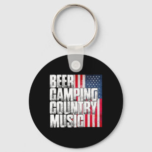 Llavero Bandera Americana Patriótica Música Country Campin