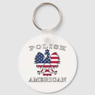 Llavero Bandera americana polaca Eagle