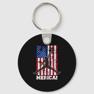 Llavero Bandera Americana Sketll Usa Flag 4 De Julio Hombr