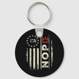 Llavero Bandera Americana Vertical Señal de Protesta Retro