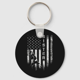 Llavero Bandera Americana Vintage Usa Hermana De Bádminton