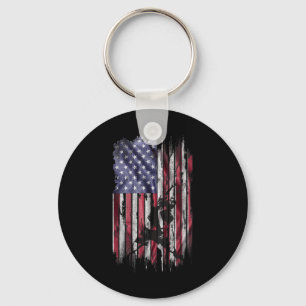 Llavero Bandera Americana Vintage Usa Mejor Papá de Bádmin
