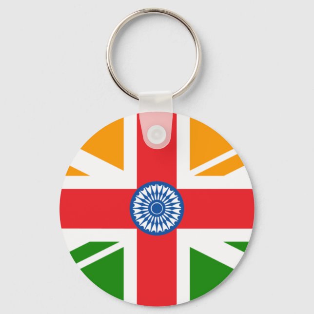 Llavero Bandera anglo-india (Anverso)