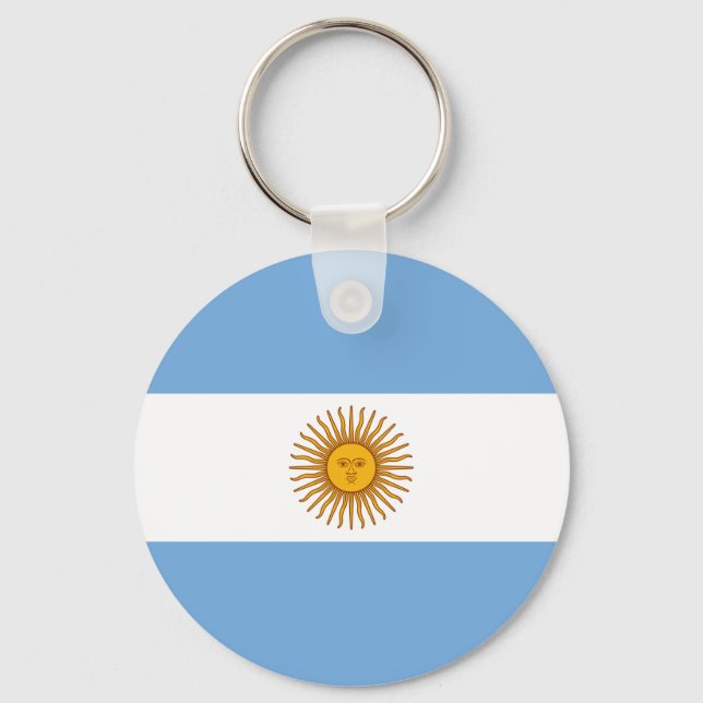 Llavero Bandera Argentina AR (Anverso)