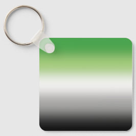 Llavero Bandera Aromántica Gradiente - Orgullo Aromántico 