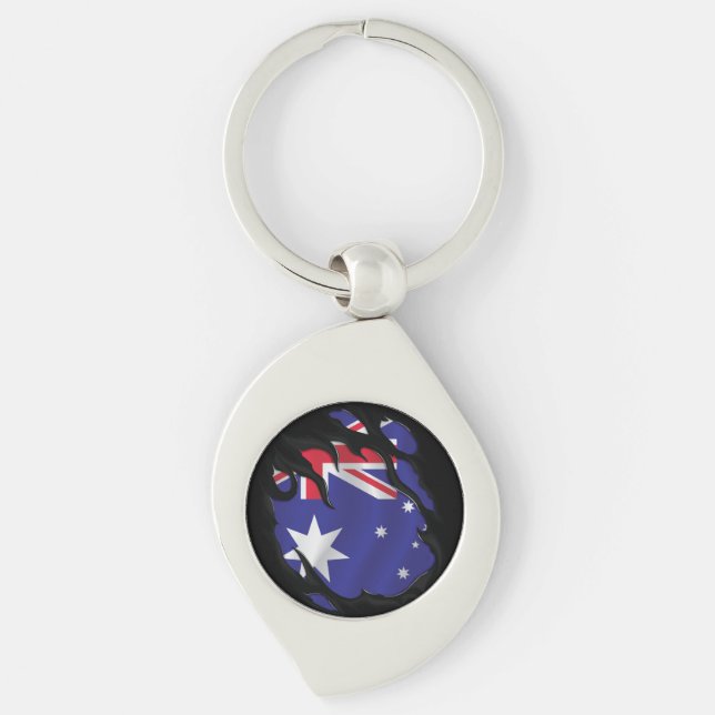 Llavero Bandera arrancada de Australia (Anverso)