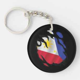 Llavero Bandera arrancada de Filipinas