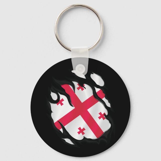Llavero Bandera arrancada de Georgia (Anverso)