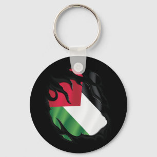 Llavero Bandera arrancada de Palestina
