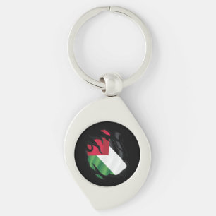 Llavero Bandera arrancada de Palestina