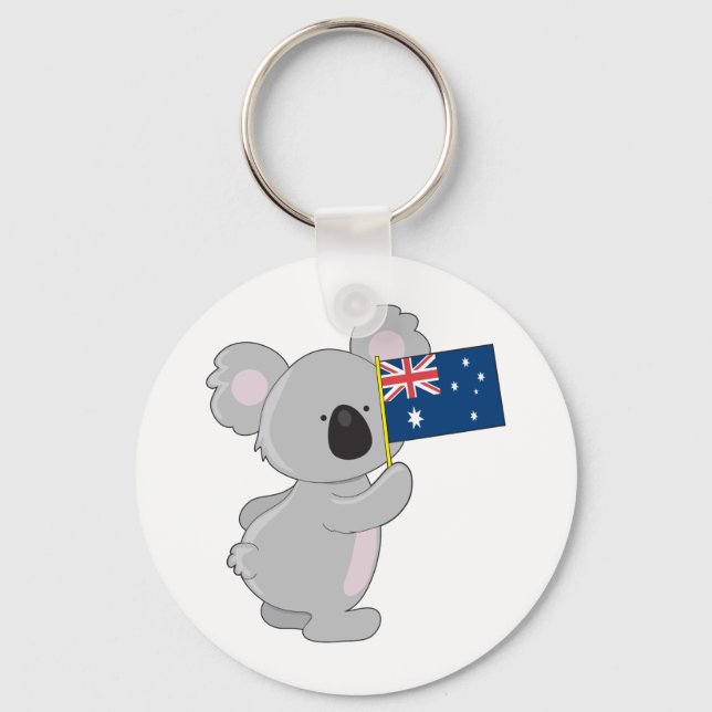 Llavero Bandera australiana de Koala (Anverso)
