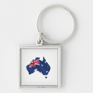 Llavero Bandera australiana del mapa