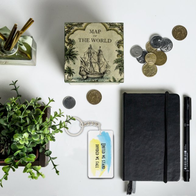 Llavero Bandera azul amarilla ucraniana unidos estamos cit (Subido por el creador)