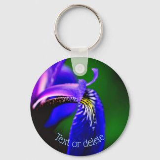 Llavero Bandera azul Iris Flower Petal personalizado