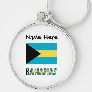 Llavero Bandera bahameña de las Bahamas 