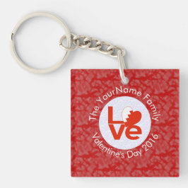 Llavero Bandera bahreiní amor rojo corazón